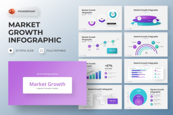 Market Growth BE PowerPoint Template